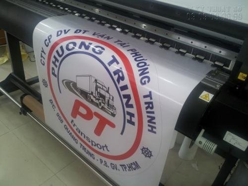In decal logo công ty vận tải